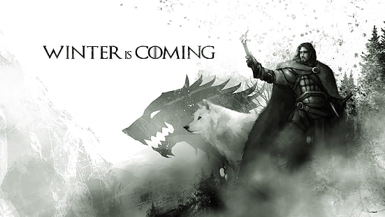 Jon Snow тапет, Game of Thrones, произведения на изкуството, Jon Snow, HD тапет HD wallpaper