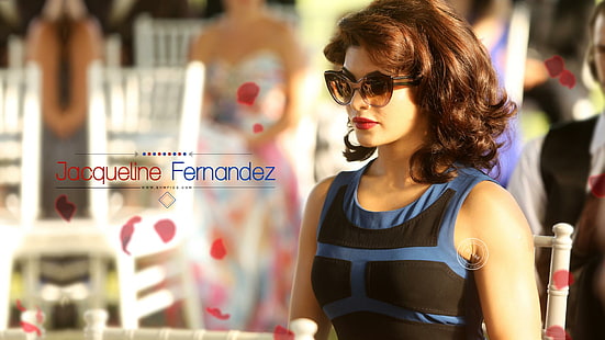 Jacqueline trägt eine Sonnenbrille, Prominente, Jacqueline Fernandez, Bollywood, Schauspielerin, Sonnenbrille, HD-Hintergrundbild HD wallpaper