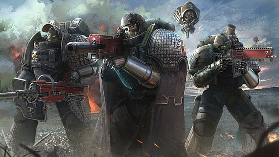 Warhammer, Warhammer 40K, Krieger, HD-Hintergrundbild HD wallpaper