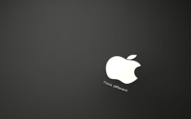 Apple en fondo negro, negro, fondo, manzana, Fondo de pantalla HD