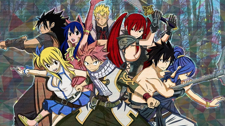 Anime, Fairy Tail, Tapety HD