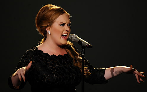 Adele Performing, celebrity, celebrities, celebs, artist, adele singer, HD wallpaper HD wallpaper
