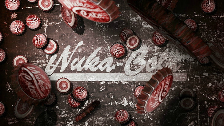 Nuka-Cola logosu, serpinti, Nuka Cola, serpinti: New Vegas, video oyunları, HD masaüstü duvar kağıdı