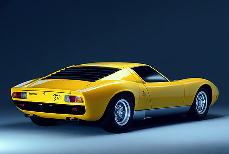 1971, automóvil, automóvil, bertone, automóvil, clásico, lamborghini, miura, p400, superdeportivo, vehículo, Fondo de pantalla HD HD wallpaper