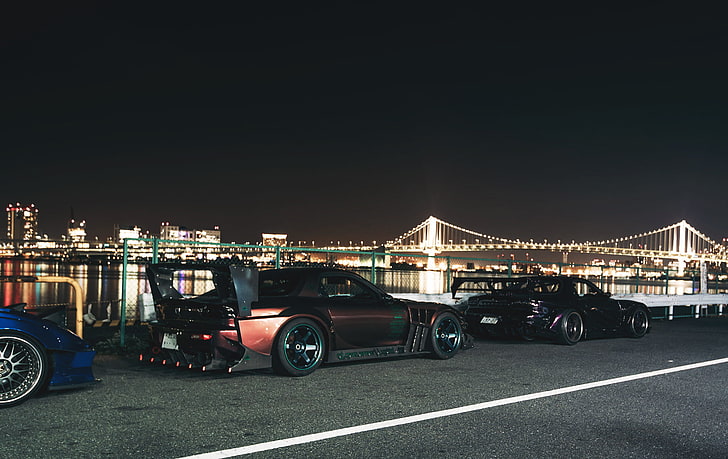 Speedhunters, car, skyline, Mazda, Mazda RX-7, HD wallpaper