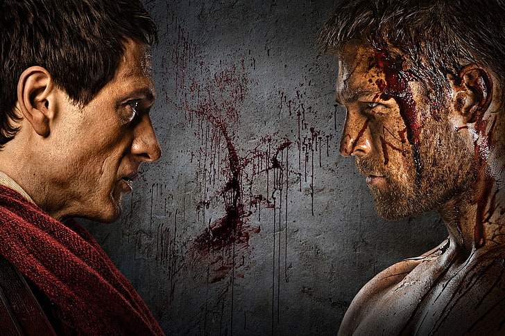 red cape, the film, war, blood, history, Spartacus, sereal, Spartacus-war of the damned, KRASS, HD wallpaper