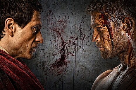 capa vermelha, o filme, guerra, sangue, história, Spartacus, sereal, Spartacus-guerra dos condenados, KRASS, HD papel de parede HD wallpaper