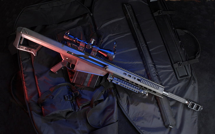 Barrett M82 Army, black assault rifle, War & Army, , war, army, HD wallpaper