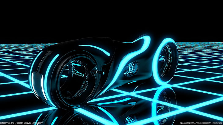 schwarzes elektrisches Skateboard, Tron: Legacy, HD-Hintergrundbild