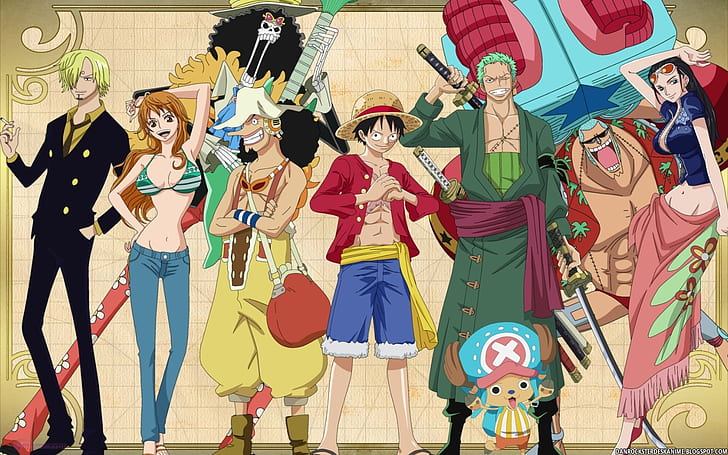 аниме, One Piece, соломенная шляпа пират, соломенная шляпа, HD обои