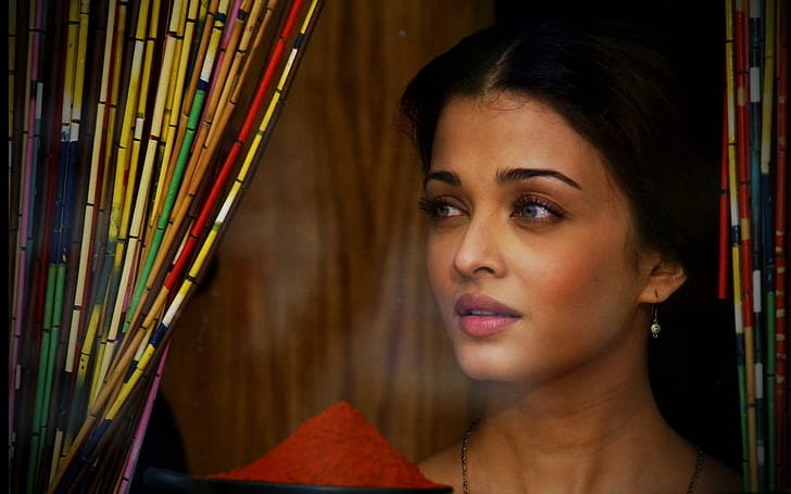 Aishwarya Rai Hermosa Desi Mira sesión de fotos, Fondo de pantalla HD
