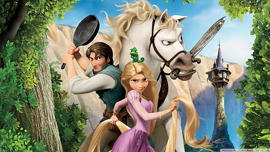 Personagens Disney Emaranhado, princesas da Disney, HD papel de parede HD wallpaper