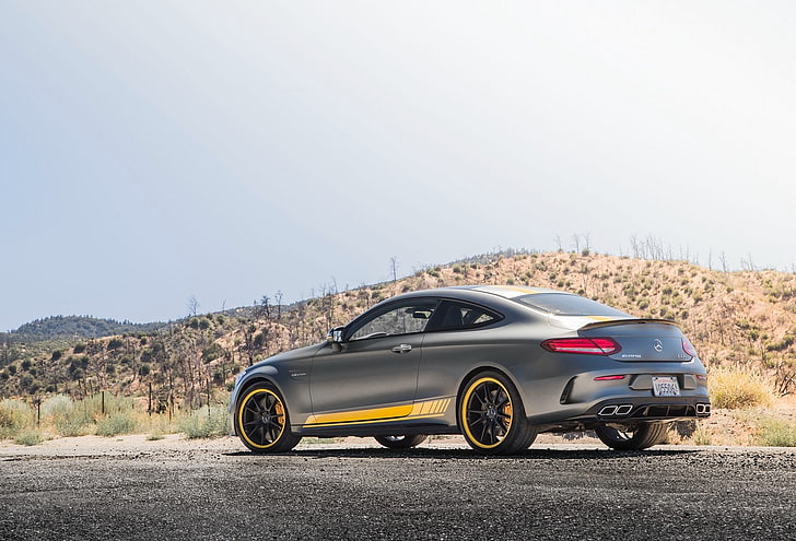 (c205), 2016, amg, black, c63-s, cars, coupe, edition-1, mercedes, us-version, HD wallpaper