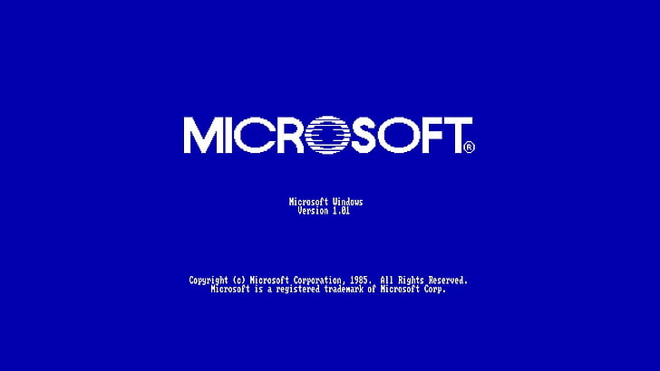 Логотип Microsoft, Microsoft, Microsoft Windows, операционная система, минимализм, винтаж, простой фон, типография, HD обои