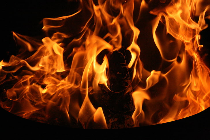red flames, background, fire, flame, Wallpaper, the evening, the fire, different, HD wallpaper