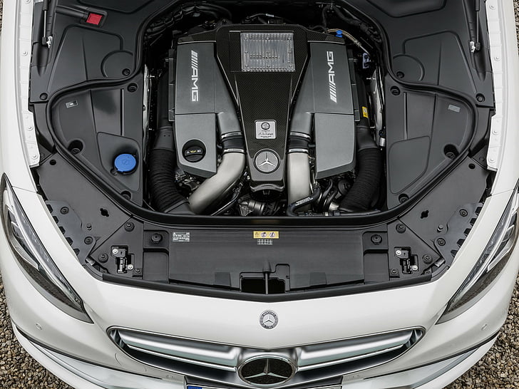 2014, amg, benz, c217, coupe, engine, mercedes, s63, Wallpaper HD