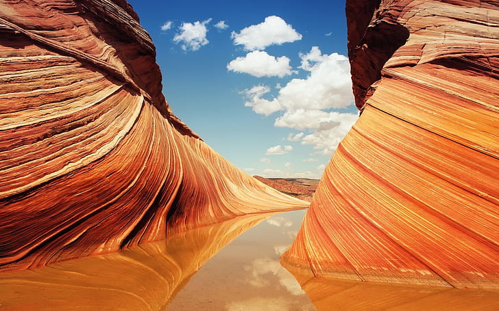 Orange Rocks, Landschaft, Felsen, HD-Hintergrundbild