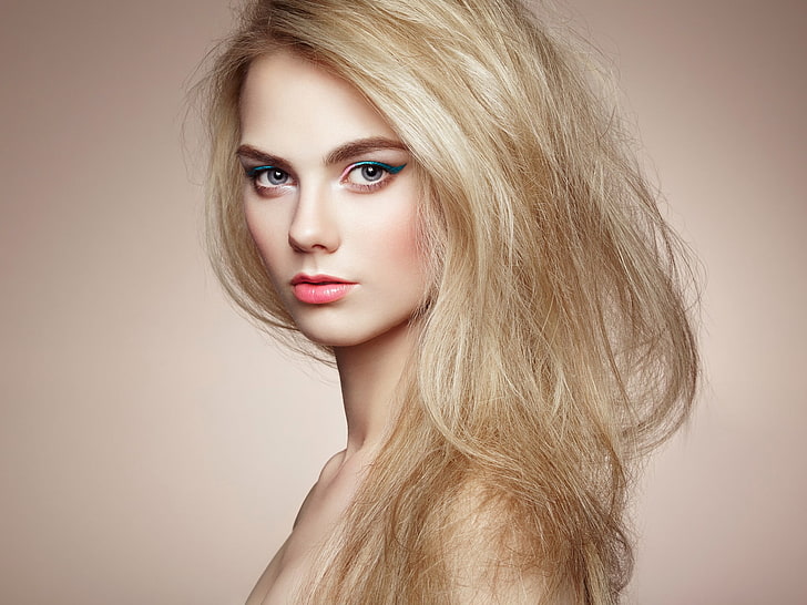 portrait, women, model, face, blonde, HD wallpaper