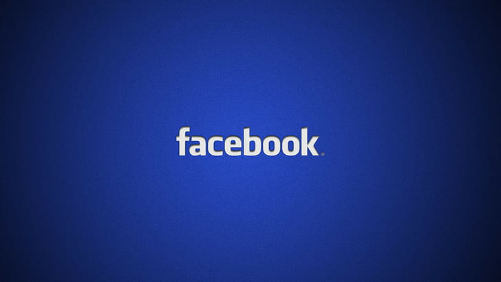 Facebook, sociala nätverk, blå bakgrund, logotyp, enkel bakgrund, HD tapet