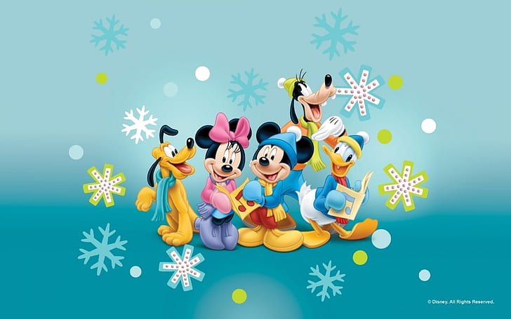Goofy, Mickey Mouse, Minnie, Donald Duck, Pluto Desktop Wallpaper Hd, HD tapet