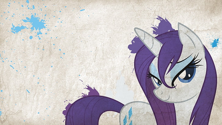 papel tapiz púrpura del personaje My Little Pony, My Little Pony, Rareza, Fondo de pantalla HD