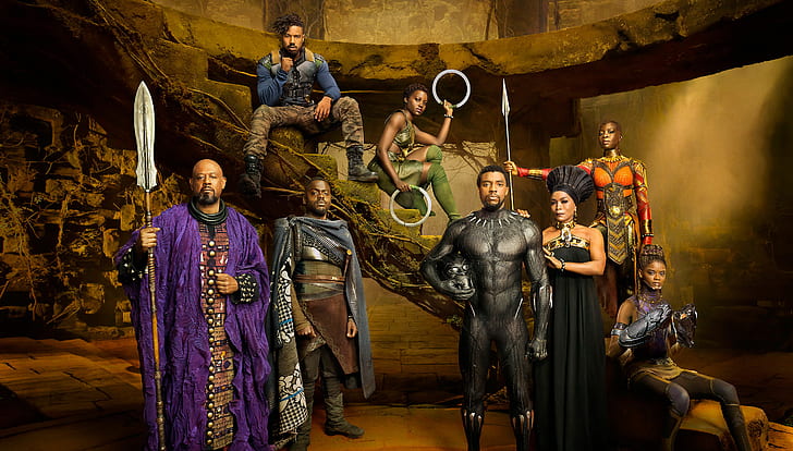 2018, Black Panther, Fond d'écran HD
