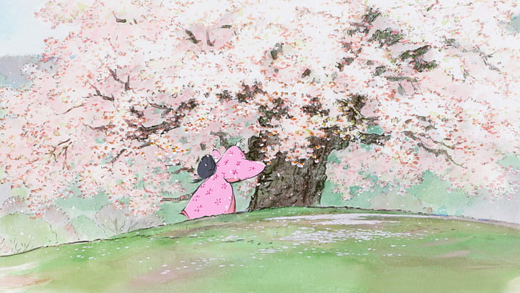 o conto da princesa kaguya, HD papel de parede