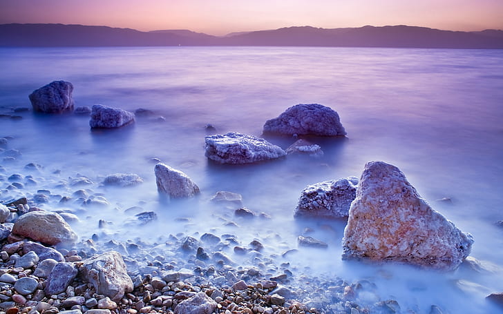 Dead Sea sunset scenery, Dead, Sea, Sunset, Scenery, HD wallpaper