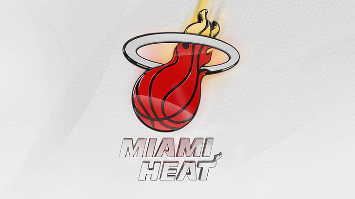 Лого на Маями Хийт, Маями Хийт, баскетбол, НБА, лого, HD тапет