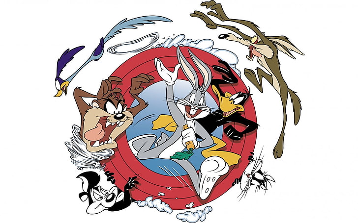 Lustiger Looney Tunes-Charakter, Looney Tunes-Charaktere, Cartoons,, lustiger, weißer, Cartoon, Looney, Cheracter, HD-Hintergrundbild