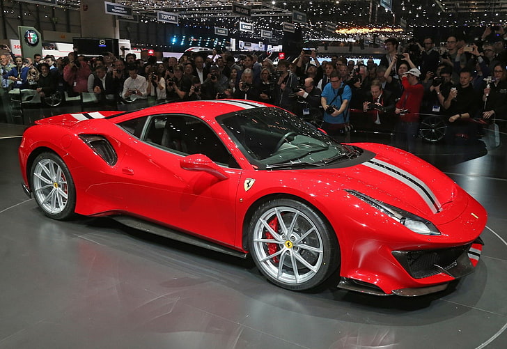 488, Ferrari, Pista, HD обои