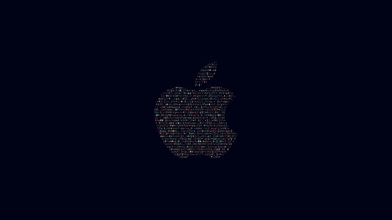 Logo Apple, code, conception, arrière-plan simple, logo Apple, code, conception, arrière-plan simple, Fond d'écran HD HD wallpaper