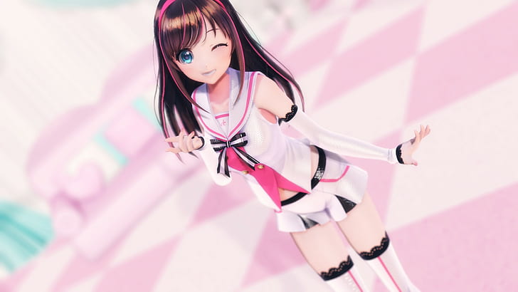 Kizuna Ai Anime Mädchen 3d, HD-Hintergrundbild