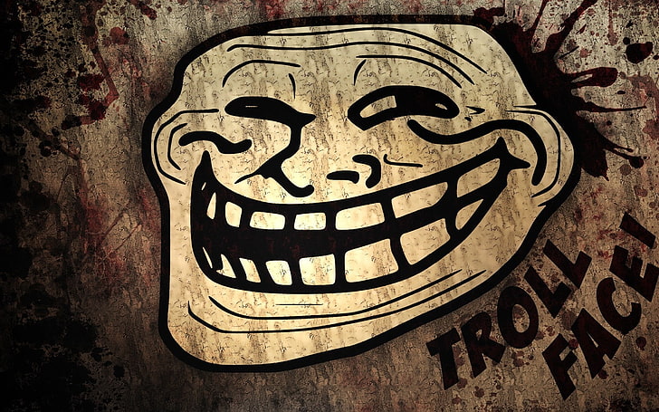 Troll faccia illustrazione, troll faccia, meme, Sfondo HD