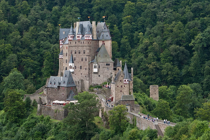 القلعة الرمادية والبنية ، القلعة، خلفية HD