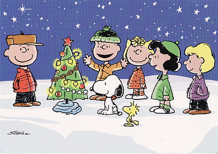 Braun, Charlie, Weihnachten, Comics, Erdnüsse, HD-Hintergrundbild HD wallpaper