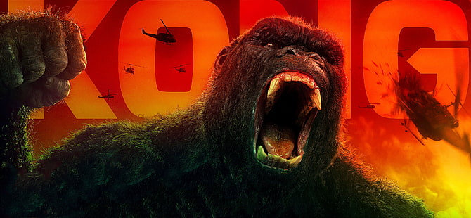 Kong Skull Island All Hail The King 4k Godzilla, Fondo de pantalla HD HD wallpaper