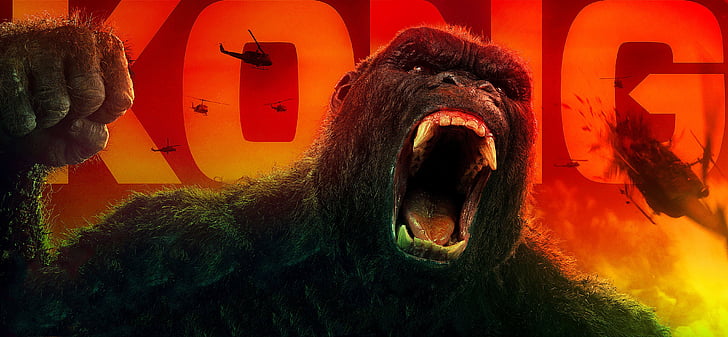 Tapeta z filmu King Kong, Kong: Skull Island, HD, 4K, Tapety HD