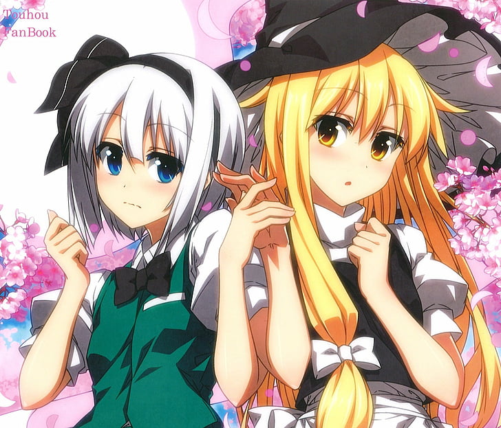 Anime, Touhou, Marisa Kirisame, Youmu Konpaku, HD-Hintergrundbild