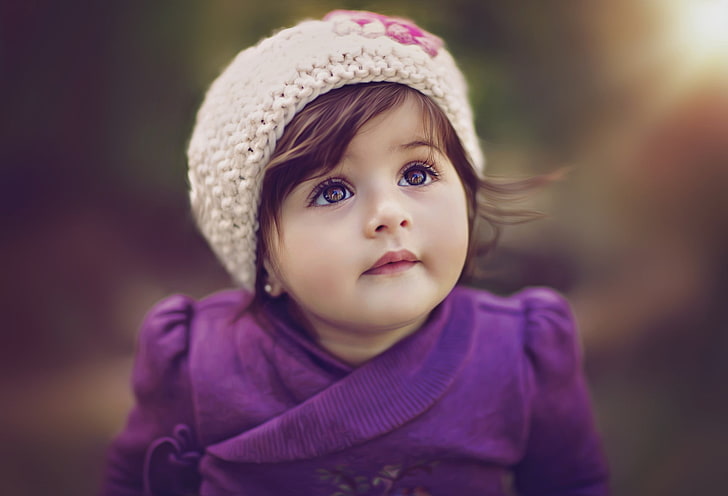 유아의 보라색 재킷, 아기, 어린이, HD 배경 화면