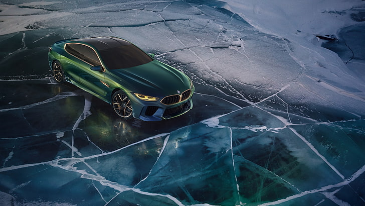 Geneva Motor Show, 4K, BMW Concept M8 Gran Coupe, 2018, Tapety HD