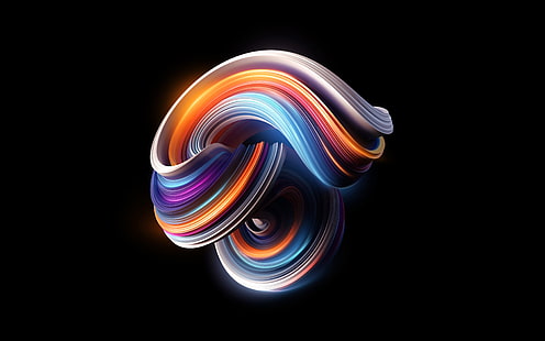 Colorful Curves Mi Stock 4K, Colorful, Curves, Stock, HD тапет HD wallpaper