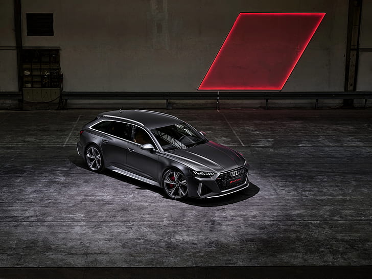 Audi, top, universal, RS 6, 2020, 2019, dark gray, V8 Twin-Turbo, RS6 Avant, HD wallpaper