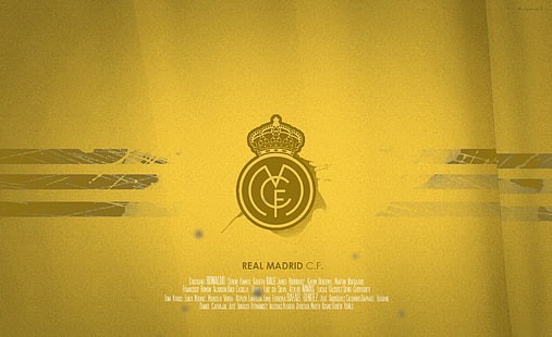 Real Madrid, vcf text, Spor, Futbol, ​​real madrid, ronaldo, benzema, balya, la liga, HD masaüstü duvar kağıdı HD wallpaper
