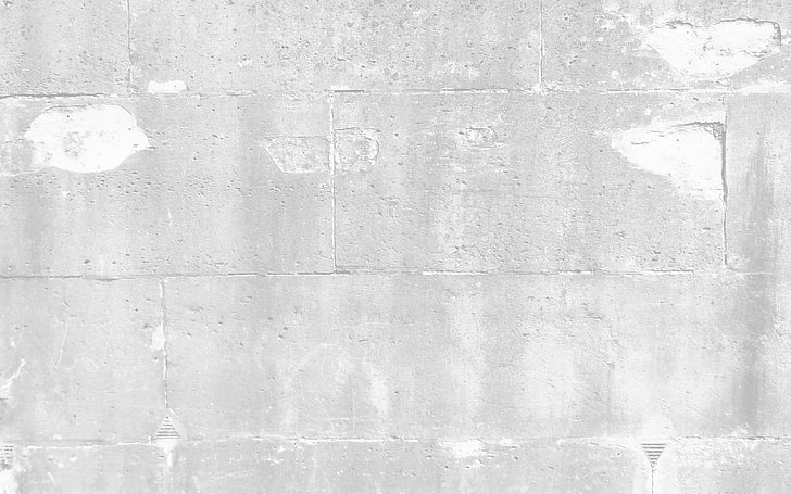 wall, brick, texture, tough, white, pattern, bw, HD wallpaper