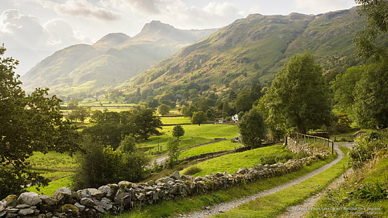Langdale Pikes, Lake District National Park, England, National Parks, HD tapet HD wallpaper