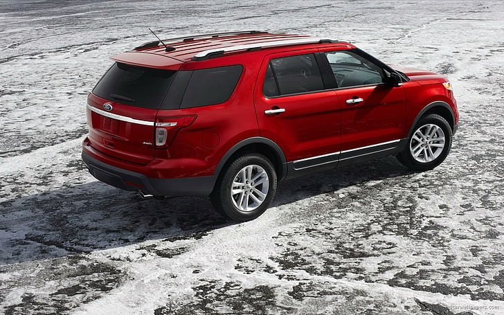 2011 Ford Explorer, red ford suv, 2011, ford, explorer, cars, HD wallpaper