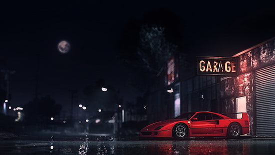 Ferrari, Ferrari F40, HD papel de parede HD wallpaper