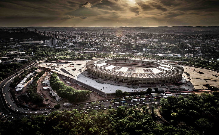 2014 FIFA World Cup Brazil Stadium, Belo Horizonte, Brazil, Sport, Fotboll, Fifa, world cup, Stadium, Brazil, 2014, HD tapet