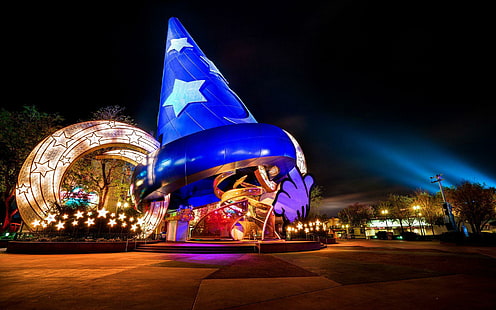Световният курорт Уолт Дисни, статуя на магьосник, свят, 1920x1200, Флорида, световният курорт Уолт Дисни, HD тапет HD wallpaper
